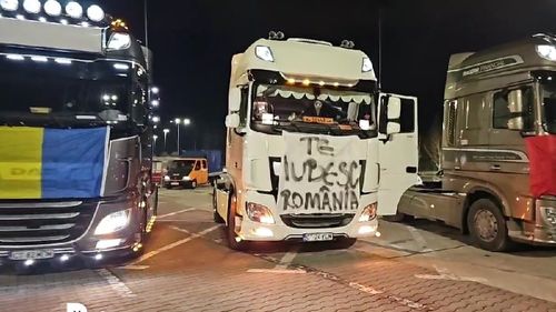 VIDEO Protestatarii merg spre Portul Constanța, traficul este blocat spre porțile 7 și 9, pe unde intră cerealele