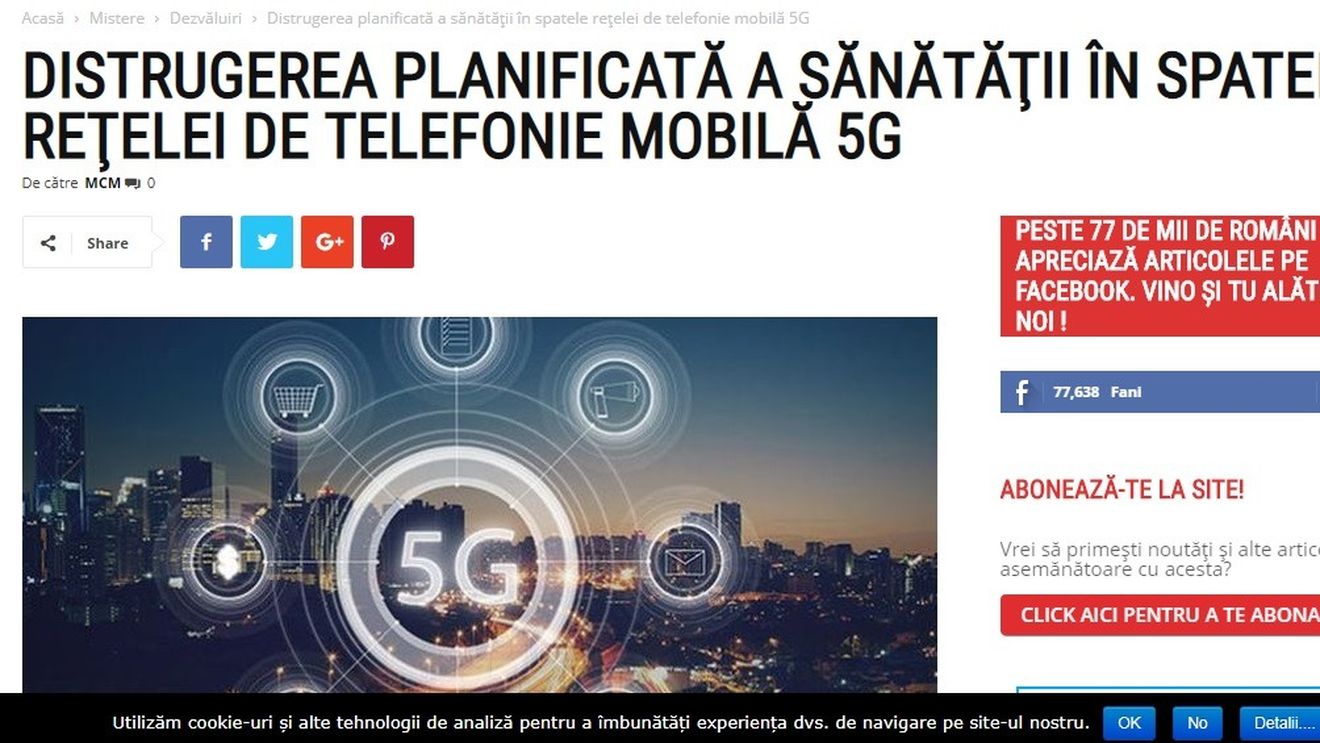 Psihoza 5G: cum e anunțată apocalipsa fără minime dovezi științifice