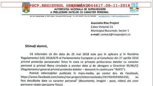 Rise Project, amenințată de o instituție a statului cu amendă de 20 de milioane de euro dacă nu dezvăluie sursa informațiilor din #TeleormanLeaks