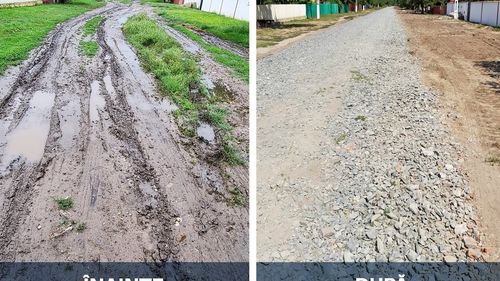 USR-PLUS, ironizat pe Facebook de urmăritori pentru o postare în care laudă pietruiri făcute de propriii primari: „Nu știu dacă trebuie să ne mândrim cu o mână de pietriș”