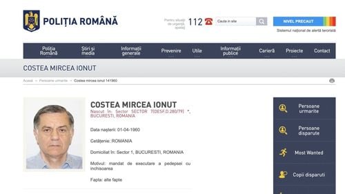 SURSE Fugarul Ionuț Mircea Costea, cumnatul lui Mircea Geoană, a fost localizat în Turcia / Autoritățile judiciare vor solicita extrădarea