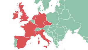HARTĂ Al doilea val de coronavirus închide țări din Europa. Care sunt statele care au impus lockdown total sau noi măsuri restrictive, similare cu cele din primăvară