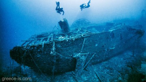 Epava unei corăbii din epoca romană, descoperită în apropierea unei insule din Grecia