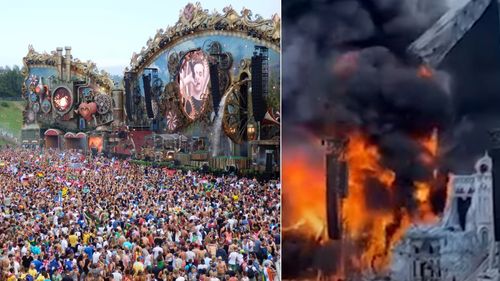 VIDEO Scena principală a celebrului festival Tomorrowland, ediția 2025, distrusă de un incendiu devastator cu o zi înainte de deschidere / Flăcările s-au extins către pădurea din apropiere / Decizia organizatorilor
