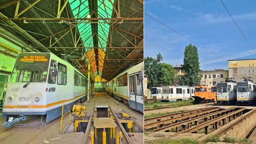 FOTO Soluție de regenerare urbană la Depoul Victoria, din spatele Guvernului: cel mai vechi depou de tramvaie din București ar putea deveni un muzeu al Transporturilor