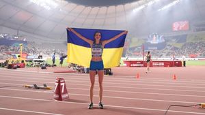 Ucraineana Iaroslava Mahucih a devenit campioană mondială indoor la săritura la înălțime. Ea a relatat „coşmarul” îndurat când și-a părăsit țara, invadată de Rusia