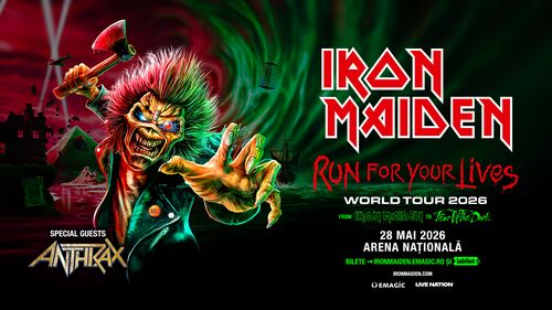 Anthrax deschide concertul IRON MAIDEN de la București (parteneriat)