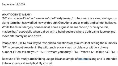 Dictionary.com: Cuvântul anului este „6-7”. Chiar este acesta un cuvânt și ce înseamnă?
