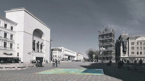 Granitul adus din Iran, montat pe traseul Revoluției din Timișoara, ar putea fi înlocuit / ”Materialul livrat avea anumite reacții chimice la temperatură”