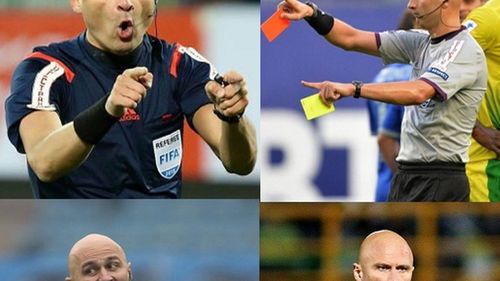 Serghei Karasev arbitrează meciul România – Islanda, din preliminariile CM