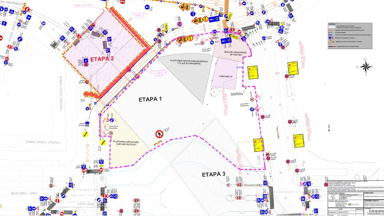 VIDEO Începe șantierul pentru refacerea planșeului Unirii: în ce zone nu se poate circula și care sunt rutele alternative