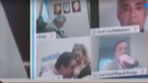 VIDEO Un deputat argentinian a fost suspendat după o apariţie indecentă alături de soţia sa, în plină sesiune parlamentară prin videoconferinţă
