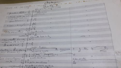 Muzeul „Enescu”: Manuscrisul original al operei Oedipe se află în patrimoniul instituţiei