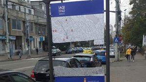 Un panou despre Pogromul de la Iaşi, distrus în mod repetat/ Primăria nu crede că e antisemitism, dar vrea mutarea panoului