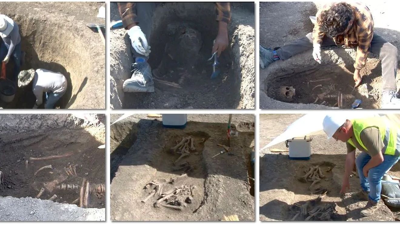 Cu mărgele din aur la gât și 3 pumnale la brâu / A fost descoperit un nou schelet de războinic pe traseul Centurii Vest Timișoara / E înmormântat lângă calul său