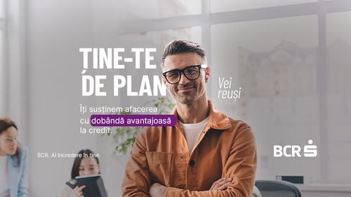 Ține-te de plan. Vei Reuși. Noi te susținem cu ofertă unică la contul de business, finanțare, POS și multe altele. Vezi toate produsele noastre și alege exact ce are nevoie afacerea ta ca să crească. (P)