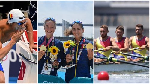 Jocurile Olimpice: Zi magică pentru România la Tokyo - Aur și argint la canotaj, alte trei echipaje calificate în finală, plus David Popovici, care se va bate pentru medalii la 100 de m liber