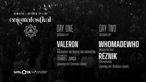 Sezonul festivalurilor încă nu s-a încheiat oficial/ Mai sunt 10 zile până la Enigma Festival