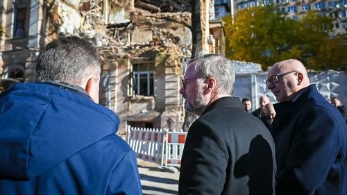 Premierul Cehiei a vizitat Kievul luni, la scurt timp după atacurile cu rachete rusești