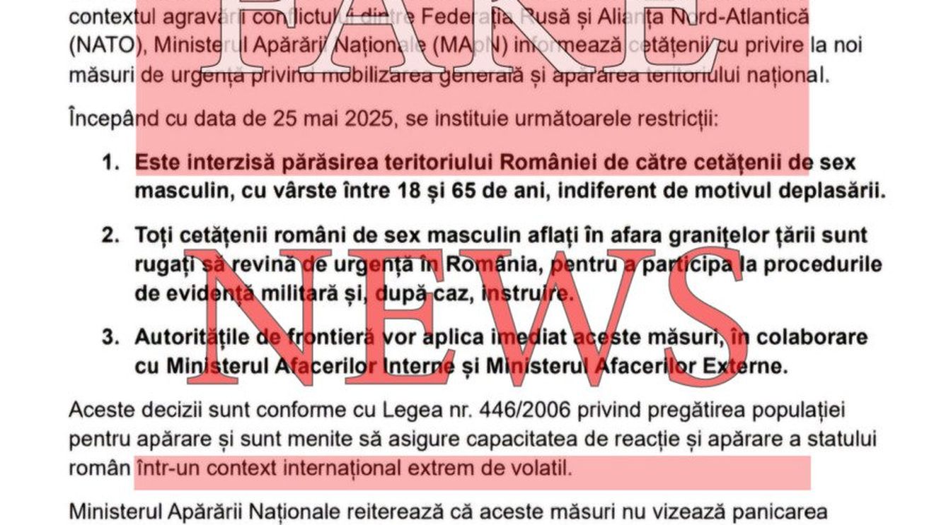 MApN dezminte dezinformări despre restricții pentru bărbați și retragerea militarilor americani: „Informații false menite să creeze panică”