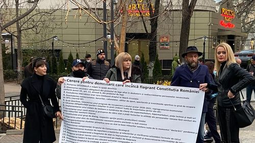 Nou protest la București, în Piața Universității