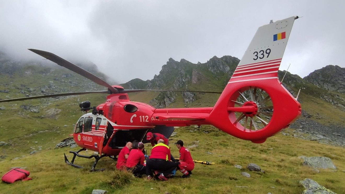 Fetiță de 9 ani, luată cu elicopterul SMURD din zona Bâlea Lac / S-a lovit la cap, a fost găsită inconștientă