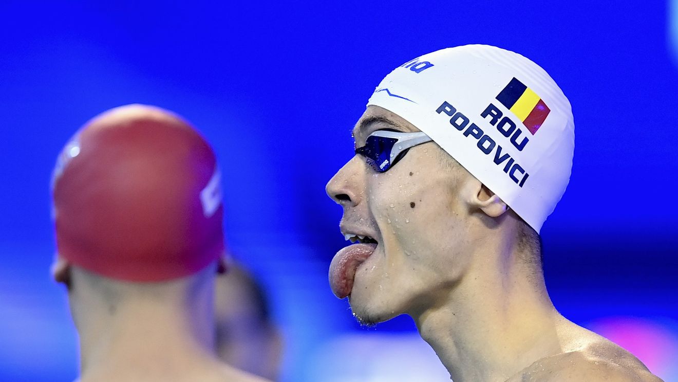 David Popovici s-a calificat în semifinale la 200 de metri liber la Campionatul Mondial de Nataţie