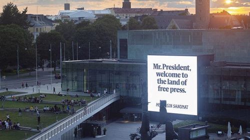 Cel mai mare ziar din Finlanda le spune un inedit ”Bun venit!” președinților Trump și Putin