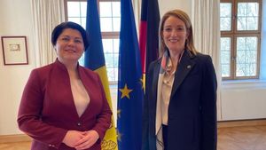 Președinta Parlamentului European, după întâlnirea cu premierul moldovean Natalia Gavrilița: „Vom continua să sprijinim Moldova ca țară candidată. Îi mulțumim că a crezut în Europa și a susținut valorile europene”
