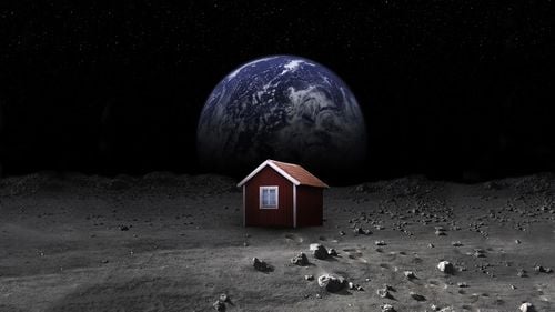 Macheta unei case, realizată de un artist suedez, ar putea fi plasată permanent pe suprafaţa Lunii / "Moonhouse", care încape în palma unei mâini, va ajunge pe Lună la bordul unui modul operat de o companie japoneză