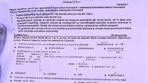 BAC 2025. Subiecte Informatică C/C++
