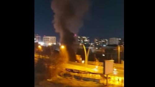 VIDEO Explozie la o conductă de gaze în București, pe șoseaua Grozăvești / Un număr de 80 de locatari, evacuați