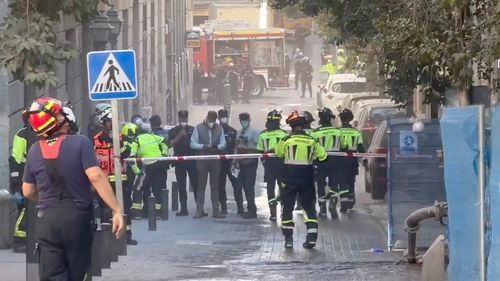 UPDATE Un imobil s-a prăbușit parțial în centrul Madridului, „mai multe” persoane dispărute și trei rănite