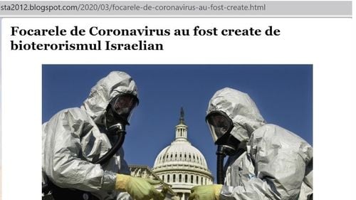 Raport despre antisemitismul în România: Evoluții îngrijorătoare și un potențial de exploatare în mediul online / Pandemia de COVID 19 este un teren fertil pentru distribuirea de conținut antisemit