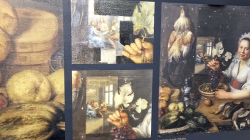 Scenă biblică descoperită într-un tablou vechi de sute de ani, la Muzeul Brukenthal / Experții au descoperit episodul ”Cina din Emaus” sub un strat de vopsea neagră