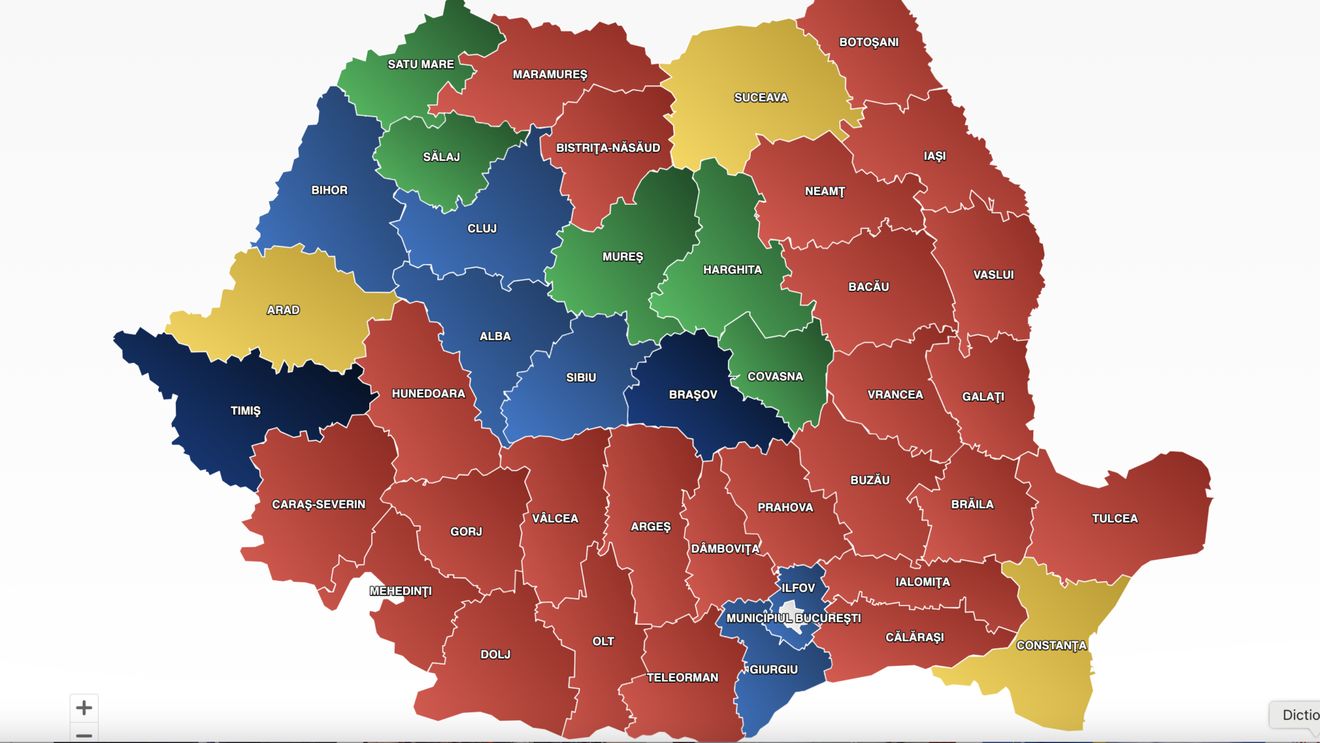 PSD obţine peste 40% în cinci judeţe, după centralizarea a aproape 95% dintre procesele verbale din secţiile de votare / Cel mai mare procent, în judeţul Buzău