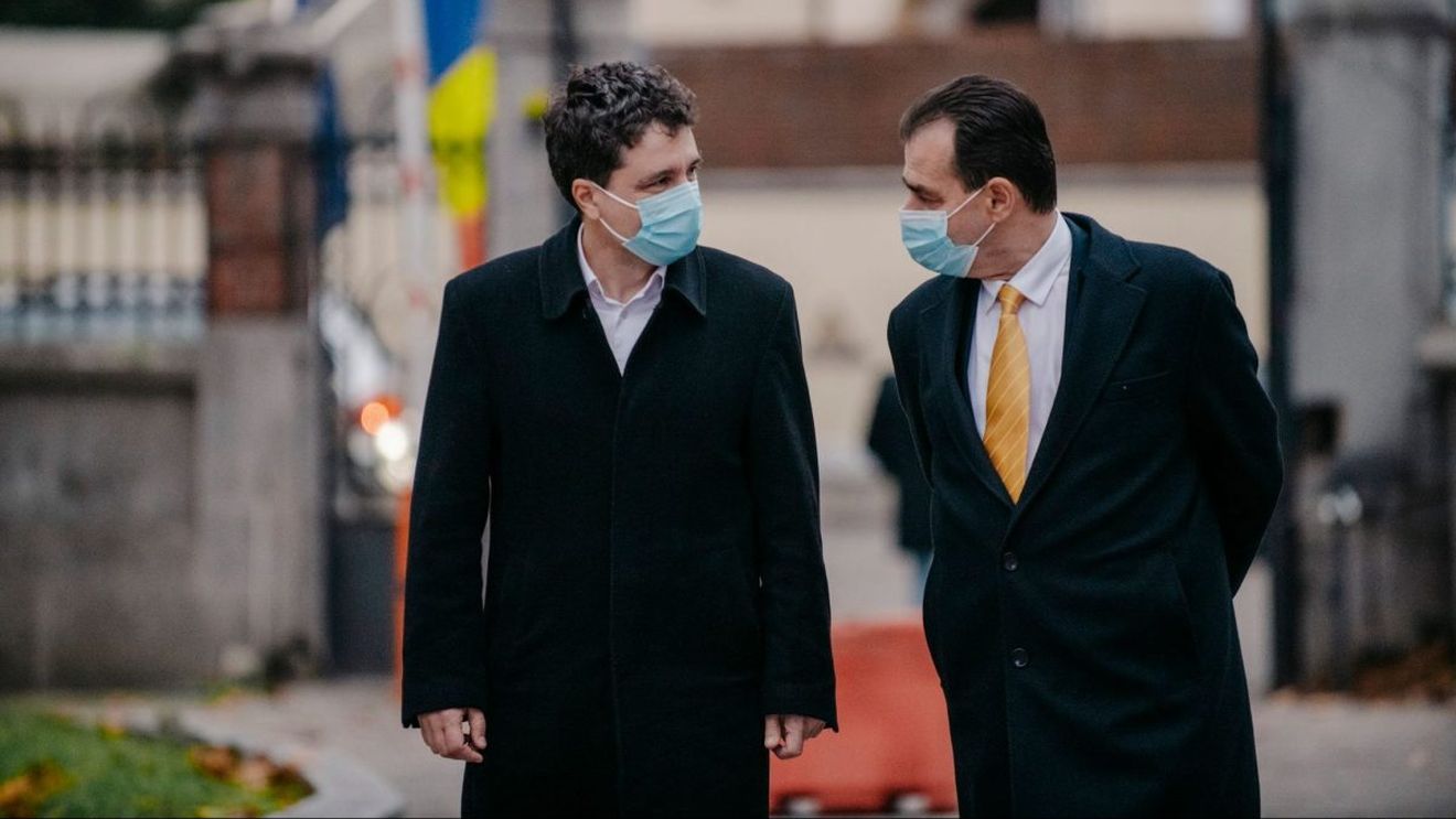 Nicușor Dan s-a întâlnit cu Ludovic Orban la sediul central al PNL