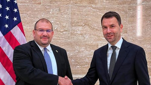 David Muniz, șeful Ambasadei SUA în România, a discutat cu președintele interimar al USR Cătălin Drulă despre mecanismele de control și statul de drept