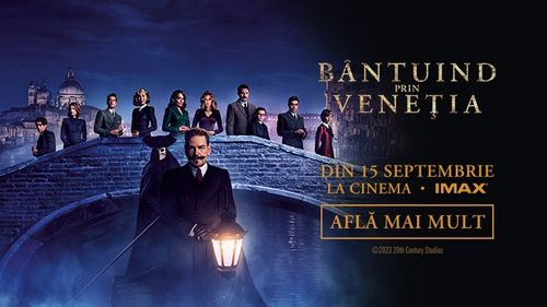 “Bântuind prin Veneția”: un thriller supranatural și tulburător în care Hercule Poirot e aruncat într-o lume sinistră, plină de mistere şi umbre. Trăieşte suspansul exclusiv la cinema, din 15 septembrie (P)