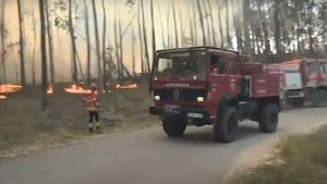 VIDEO Portugalia: Noi incendii violente în centrul țării / Termometrul a urcat la 43,1 grade Celsius în apropierea oraşului Abrantes