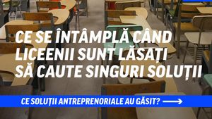 Ce se întâmplă când tinerii sunt lăsați să găsească singuri soluții / Consiliere profesională cu AI, acces în școală cu recunoaştere facială și o hală transformată în campus educațional