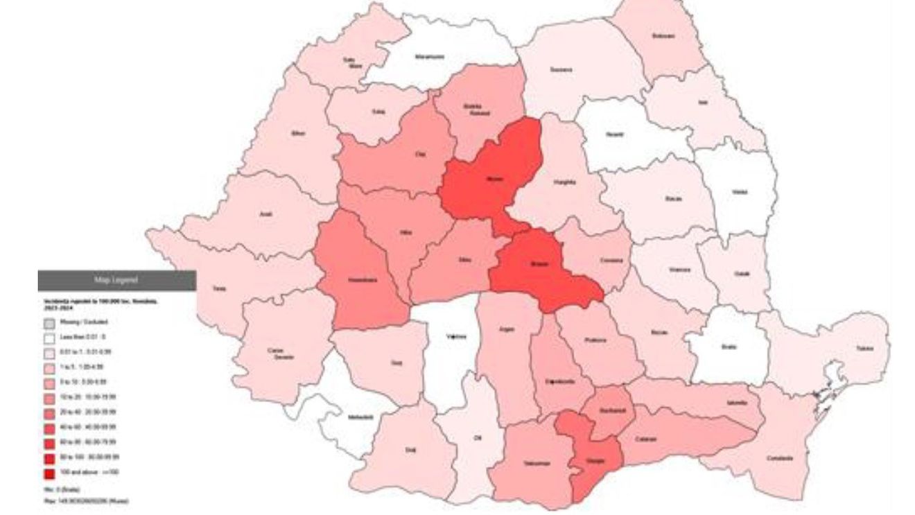 Un copil de un an, cu comorbidități, a murit din cauza rujeolei / Peste 400 de cazuri confirmate în ultima săptămână / Harta îmbolnăvirilor