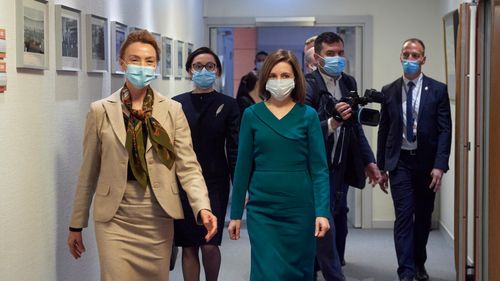 Maia Sandu semnează cu Consiliul Europei un plan pentru reforme pentru combaterea corupției și respectarea drepturilor omului în valoare de 13,6 milioane de euro