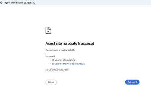 Atac informatic la Ministerul Investițiilor și Proiectelor Europene / Aplicația Achiziții Beneficiari Privați nu poate fi accesată