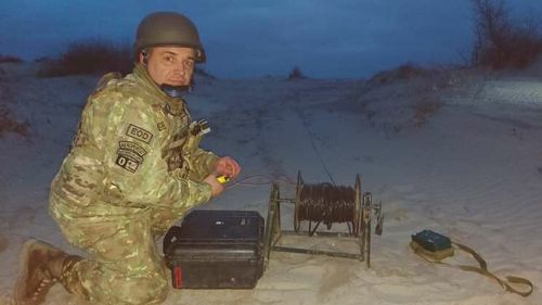 Forţele Navale Române: Mina marină descoperită pe plaja de la Marea Neagră din Sfântu Gheorghe a fost neutralizată fără incidente / Se presupune că aceasta provenea din Ucraina