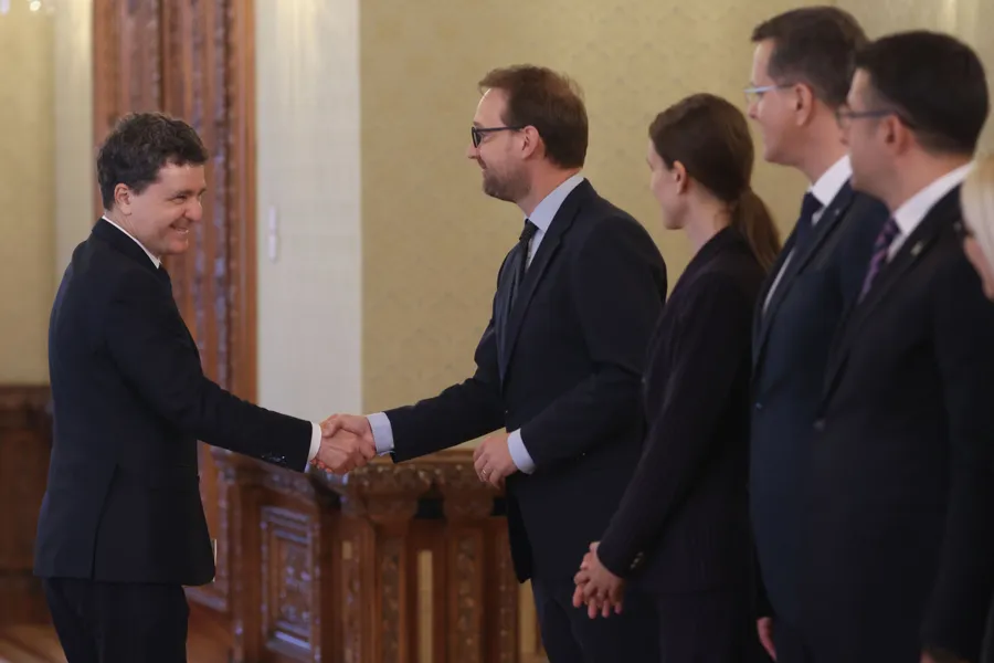 Nicușor Dan si Dominic Fritz la consultari Palatul Cotroceni