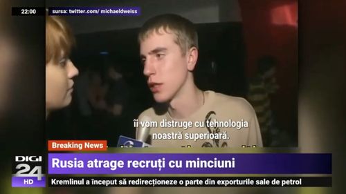 Gafă la Digi24: ”Dimitri” din clipul ”very bad music”, extrem de viralizat pe Youtube, transformat într-un recrut rus / O discuție despre muzică, modificată prin subtitrare într-una despre război / UPDATE Cosmin Prelipceanu le-a cerut scuze telespectatorilor