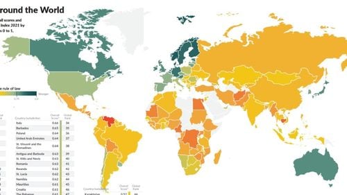 World Justice Project: România a scăzut cu două poziții în clasamentul mondial anual privind statul de drept, ajungând pe locul 41 din 139 de state