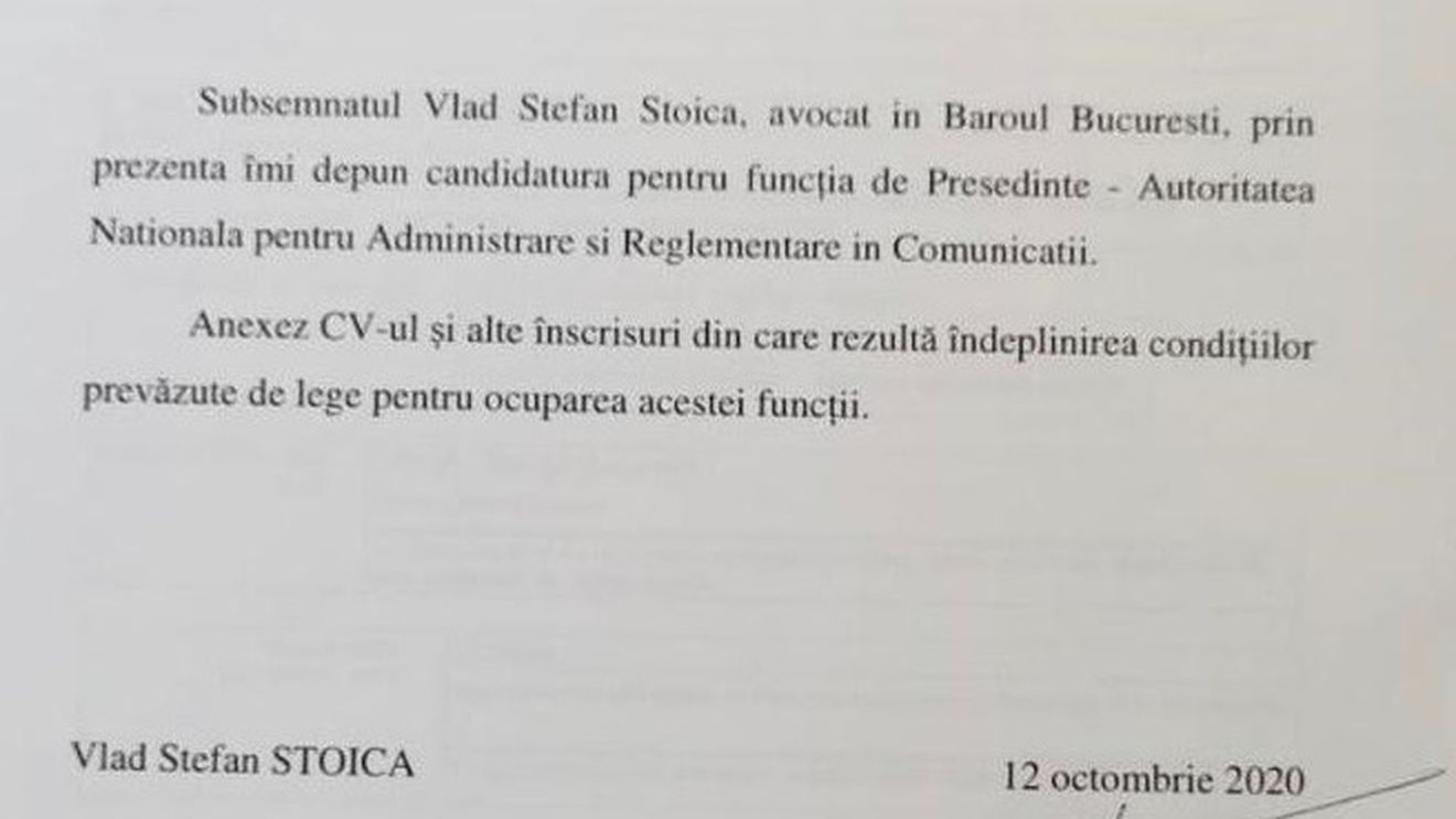 Cine sunt principalii candidați la șefia ANCOM: Vlad Stoica, Manuela Catrina și Ion Smeeianu