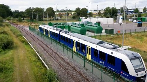 Germania a inaugurat prima linie de cale ferată din lume cu trenuri care funcționează integral cu hidrogen